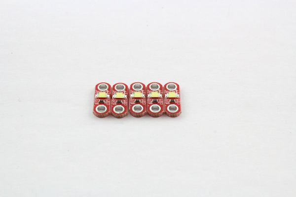5 LilyPad LEDs warmweiß