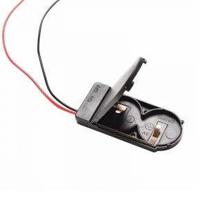 Batteriehalter 2x CR2032 Knopfzelle - 6V mit An/Aus-Schalterc Batteriehalter 2x CR2032 Knopfzelle - 6V mit An/Aus-Schalterc