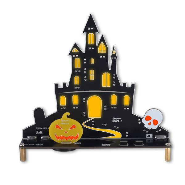 Bausatz: Halloween Geisterschloss – DIY Elektronik-Kit mit LED & Sound
