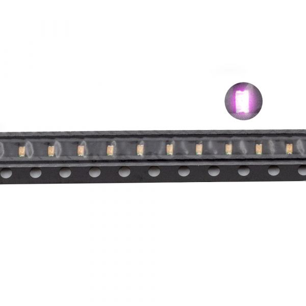 100 SMD LEDs 0603 Violett