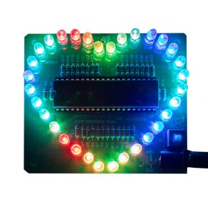 Bausatz Farbenfrohes LED Herz