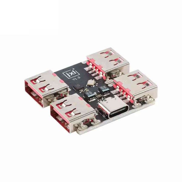 USB 2.0 HUB Modul 4-Port Erweiterung mit Type-C Eingang 40MB/s XL334P4