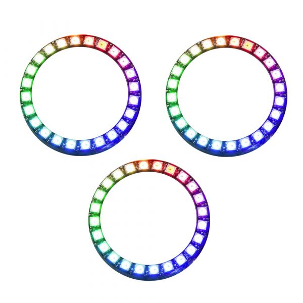 3x 24Bit RGB LED Ring WS2812 5V ähnl. Neopixel