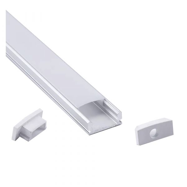 LED Aluminium Profil Schiene Einbau 17x7mm mit Abdeckung