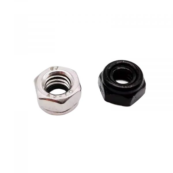 50x M4 Sechskantmutter selbstsichernd Edelstahl 304 DIN985