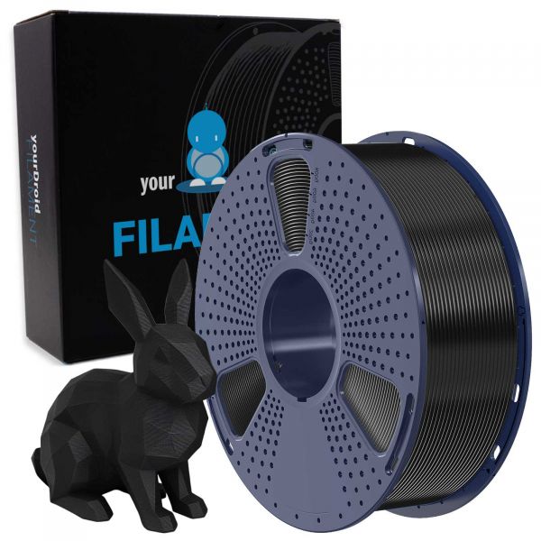 yourDroid PLA Filament Schwarz 1.75mm 1kg