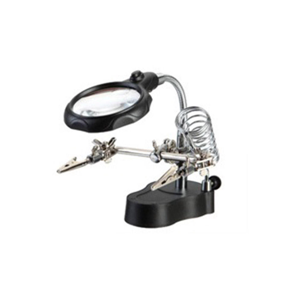 TOOLCRAFT ZD-10MB Dritte Hand Mit LED-Lupe - Löthilfe Für Modellbau