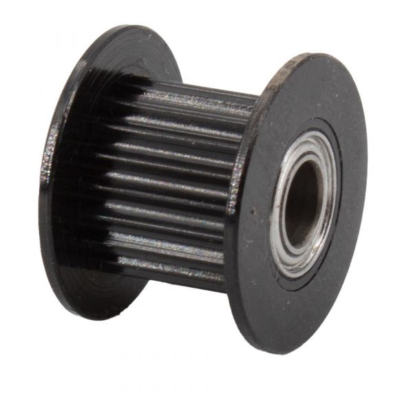 GT2 Riemenscheibe Idler 20 Zähne 5mm Bohrung für 9mm (Schwarz)