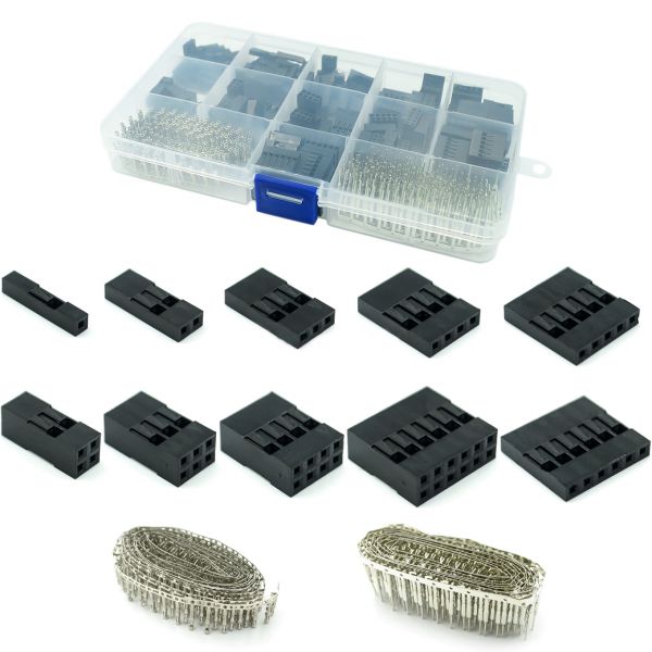 Dupont Buchsen Stecker + Crimp Kontakte 650 Teile Set