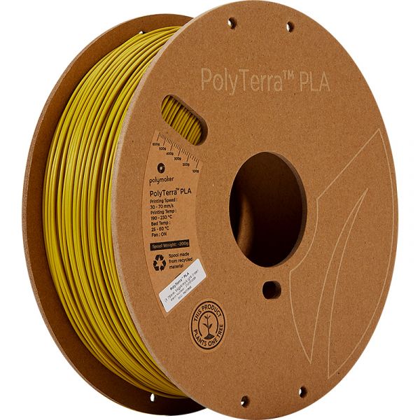 Polymaker PolyTerra PLA Filament Army Light Green 1.75mm 1kg