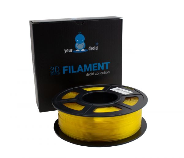 yourDroid PLA Filament Transparent Gelb 1.75mm 1kg
