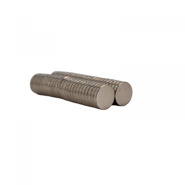 Neodym Magnet rund 10x2mm N35 50er Pack