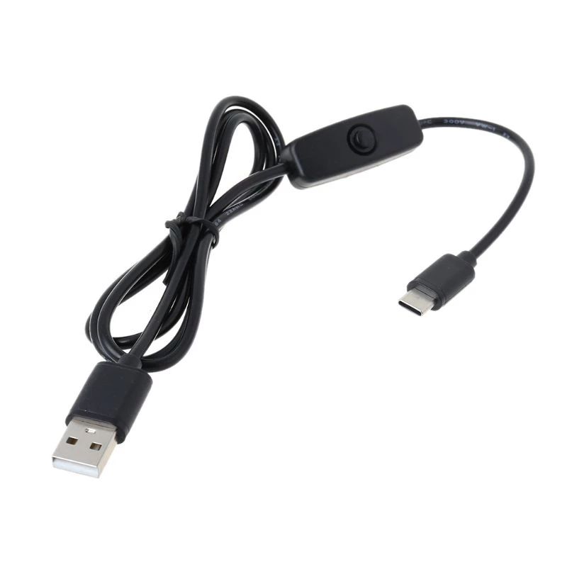 USB auf USB-C Kabel mit An/Aus-Schalter für Raspberry Pi 4