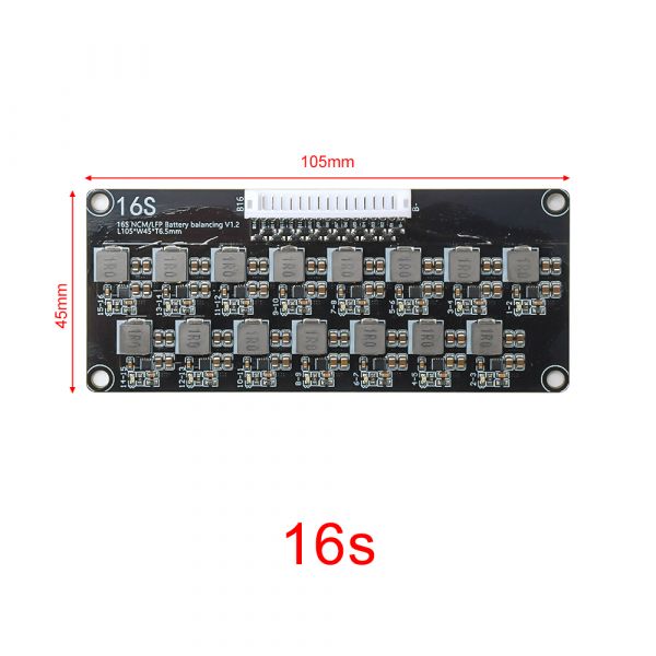 Aktiver Equalizer-Balancer 16S für 18650 Lithiumbatterien 1.2A