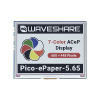 Waveshare 5.65" e-Paper Display Modul für Raspberry Pi Pico, 600×448