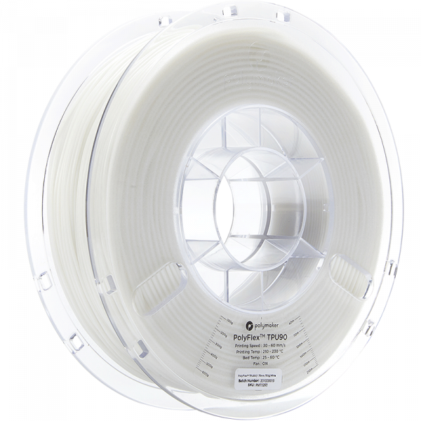 Polymaker PolyFlex TPU90 Weiss 1.75mm 750g
