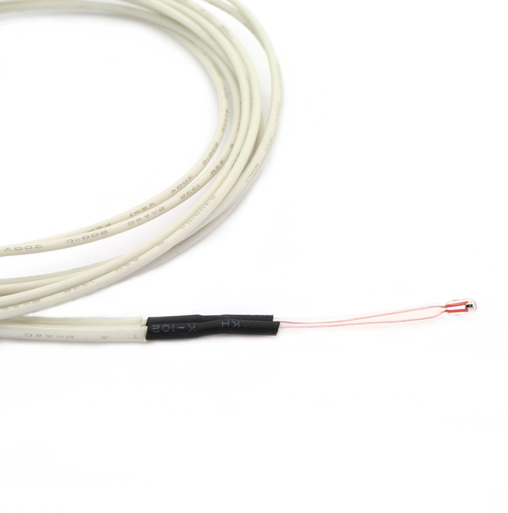 Thermo Connect 2x NTC 3950 Thermistor 100K Für 3D-Drucker - Inklusive 1 Meter Anschlusskabel Reprap Heizbett Sensor Kabel