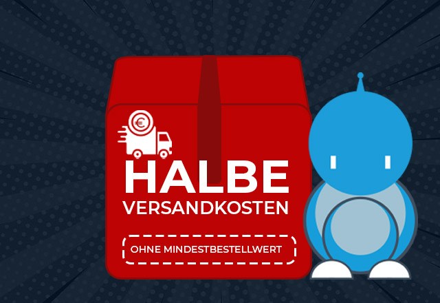 Halbe Versandkosten
