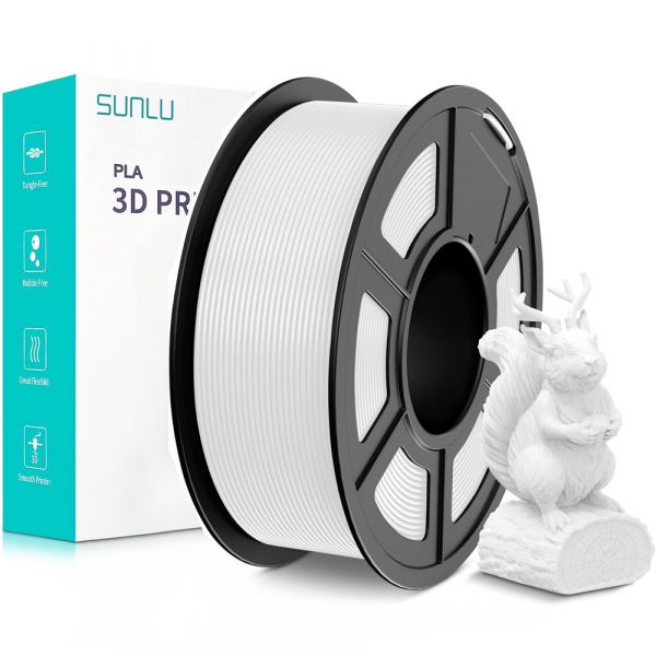 Sunlu PLA Filament White 1.75mm 1kg