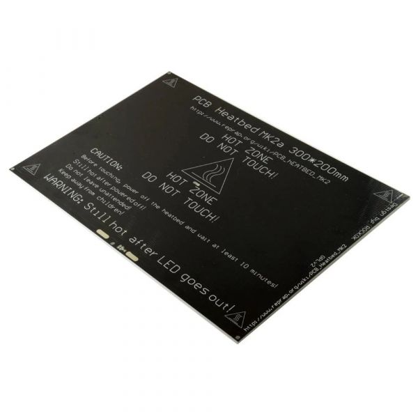 MK2A PCB Heizbett 300x200 mm (schwarz)