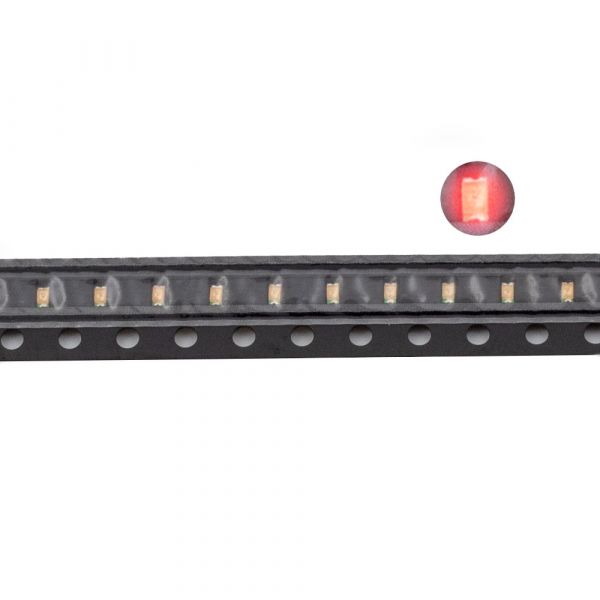 100 SMD LEDs 0603 Rot