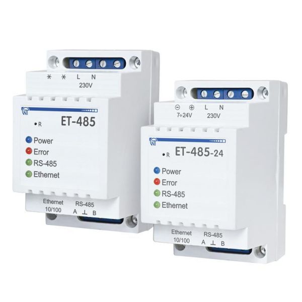 SCHNITTSTELLENWANDLER MODBUS RTU/ASCII (RS-485) ЕТ-485-24