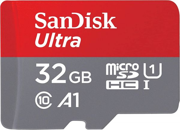 SanDisk Ultra 32GB microSDHC Speicherkarte + SD-Adapter A1 Class 10