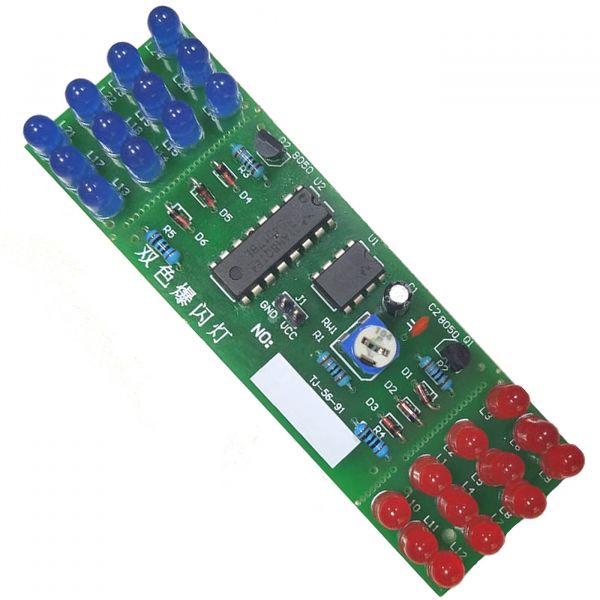 Bausatz LED Stroboskop rot / blau