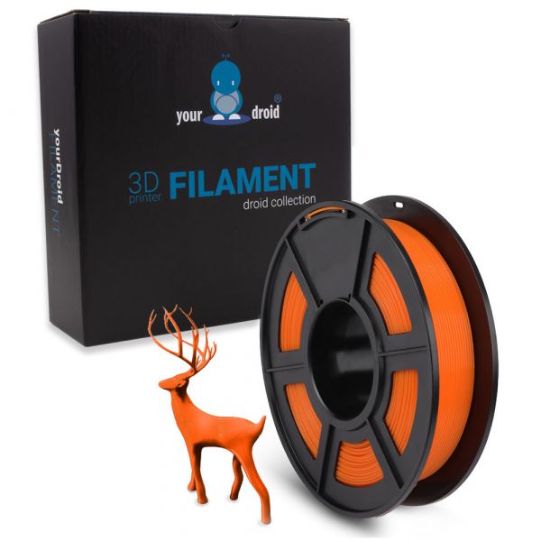 yourDroid TPU filament transparent orange 1.75mm 500g