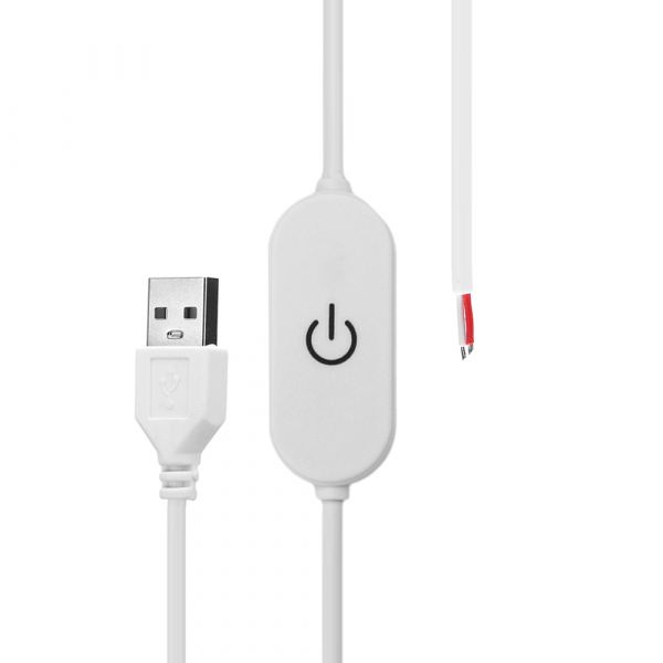 USB Touch Dimmer Schalter 5V 2A LED Streifen Controller (Weiß)