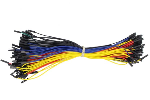 100 Dupont / Jumper Kabel 20 cm Buchse-Buchse / Female-Female