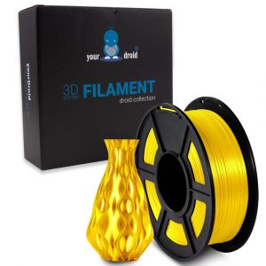 yourDroid BioSilk PLA PLUS Filament Gelb 1.75mm 1kg