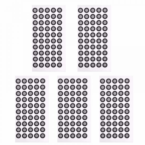 3D Scanner Positionierungssticker 3x6 mm – Markerpunkte Set (5 Bögen)