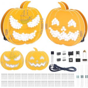 Bausatz: Halloween LED Kürbis Übungsplatine – Lötbausatz für Anfänger