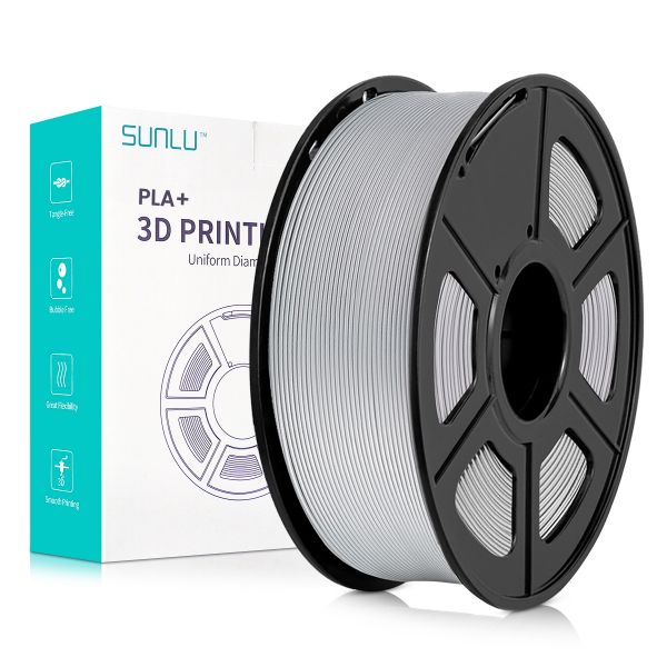 Sunlu PLA+ Filament Silver 1.75mm 1kg