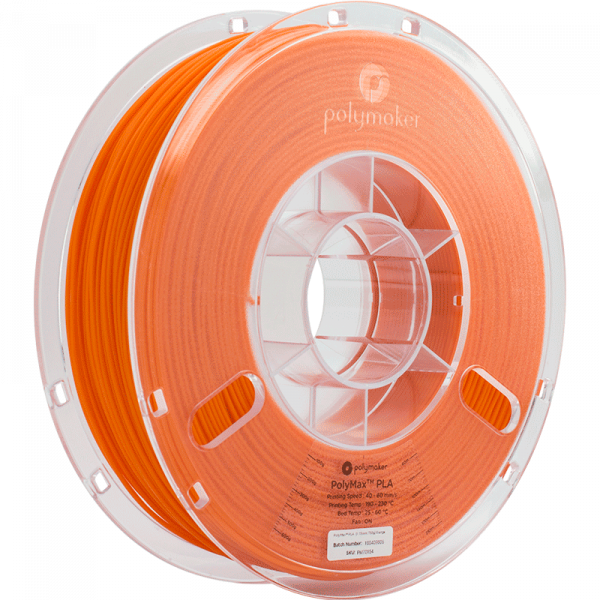 Polymaker PolyMax Tough PLA Filament Orange 1.75mm 750g