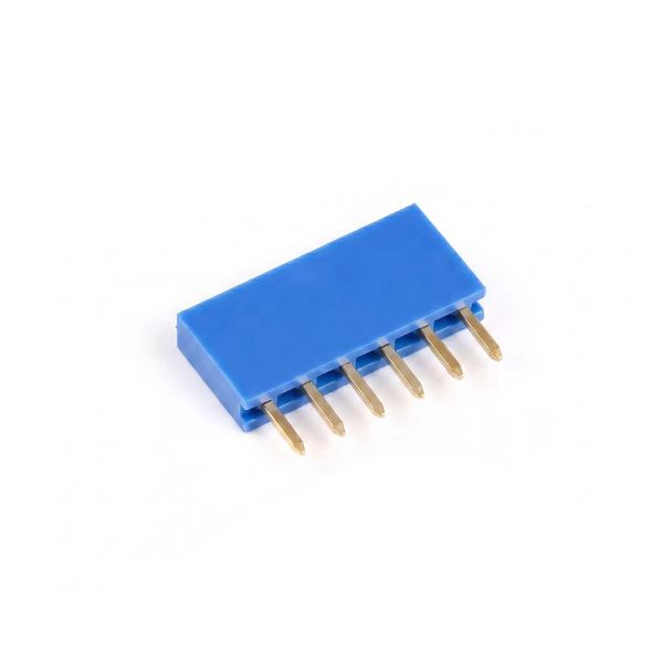 20x Buchsenleiste 6-polig 2,54mm blau