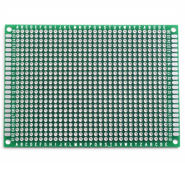 Doppelseitige Lochrasterplatine 9 x 7 cm