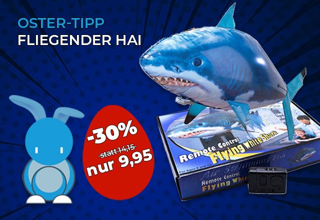 fliegender Hai ferngesteuert