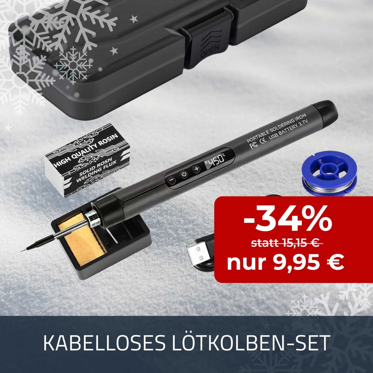 Kabelloses Lötkolbenset