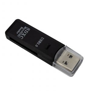 USB 2.0 SD-Kartenleser (Schwarz) für SD/MicroSD USB 2.0 SD-Kartenleser (Schwarz) für SD/MicroSD