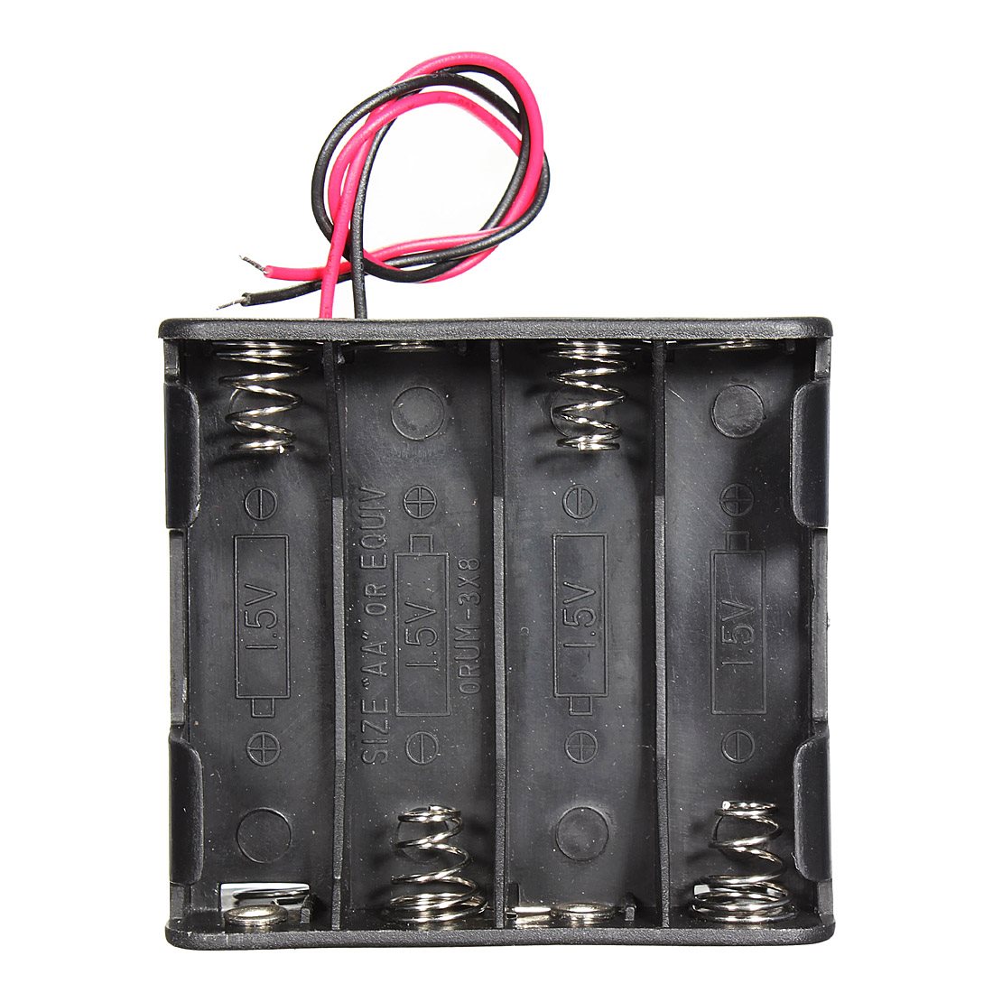 Greluma 2 Stück 12V 8xAA Batteriehalter Kunststoffbatterie-Aufbewahrungsbox mit EIN/AUS-Schalter für Gehäuseabdeckung mit 5,5 mm x 2,1 mm Gleichstromstecker 
