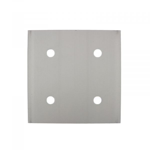 Montageplatte 100100-4 für Aluminiumprofile Silber