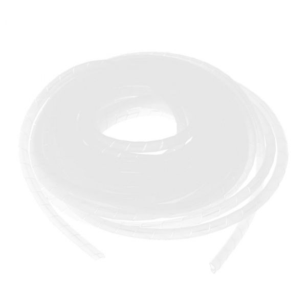 12m Spiralkabelschlauch 8mm (transparent-weiss)