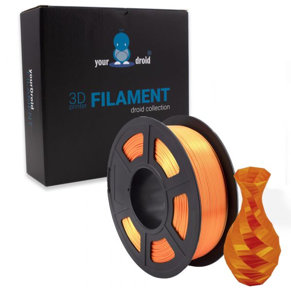 yourDroid BioSilk PLA PLUS Filament Orange 1.75mm 1kg