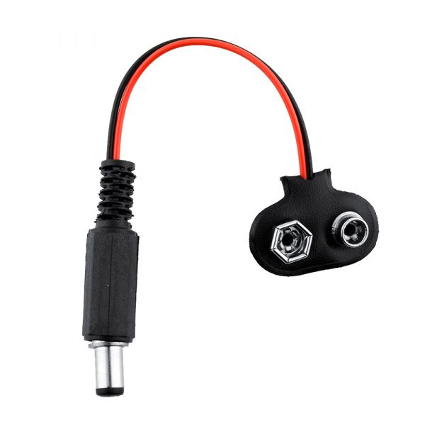 10x Batterie-Clip für 9V Blockbatterie T-Form