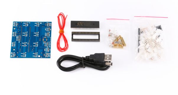 Bausatz: 4*4*4 LED Würfel Blau Löten DIY-Elektronik Kit ...